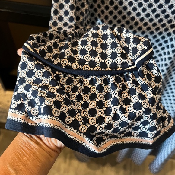 Max Studio size Large blue graphic swing dress - Picture 6 of 8